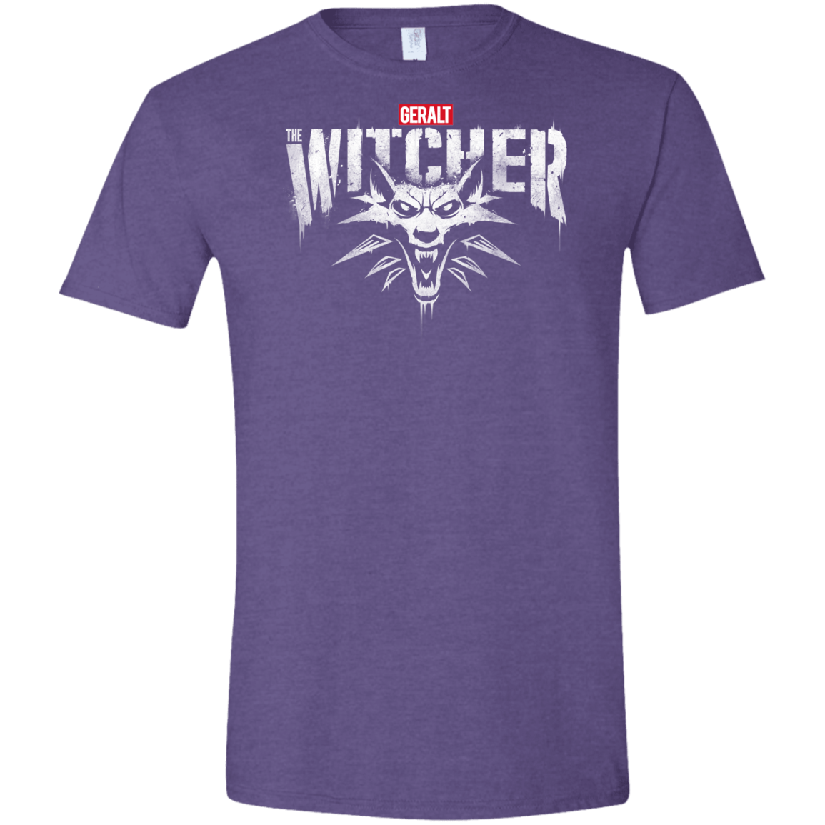 T-Shirts Heather Purple / S Magic Wolf Men's Semi-Fitted Softstyle