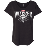 T-Shirts Vintage Black / X-Small Magic Wolf Triblend Dolman Sleeve