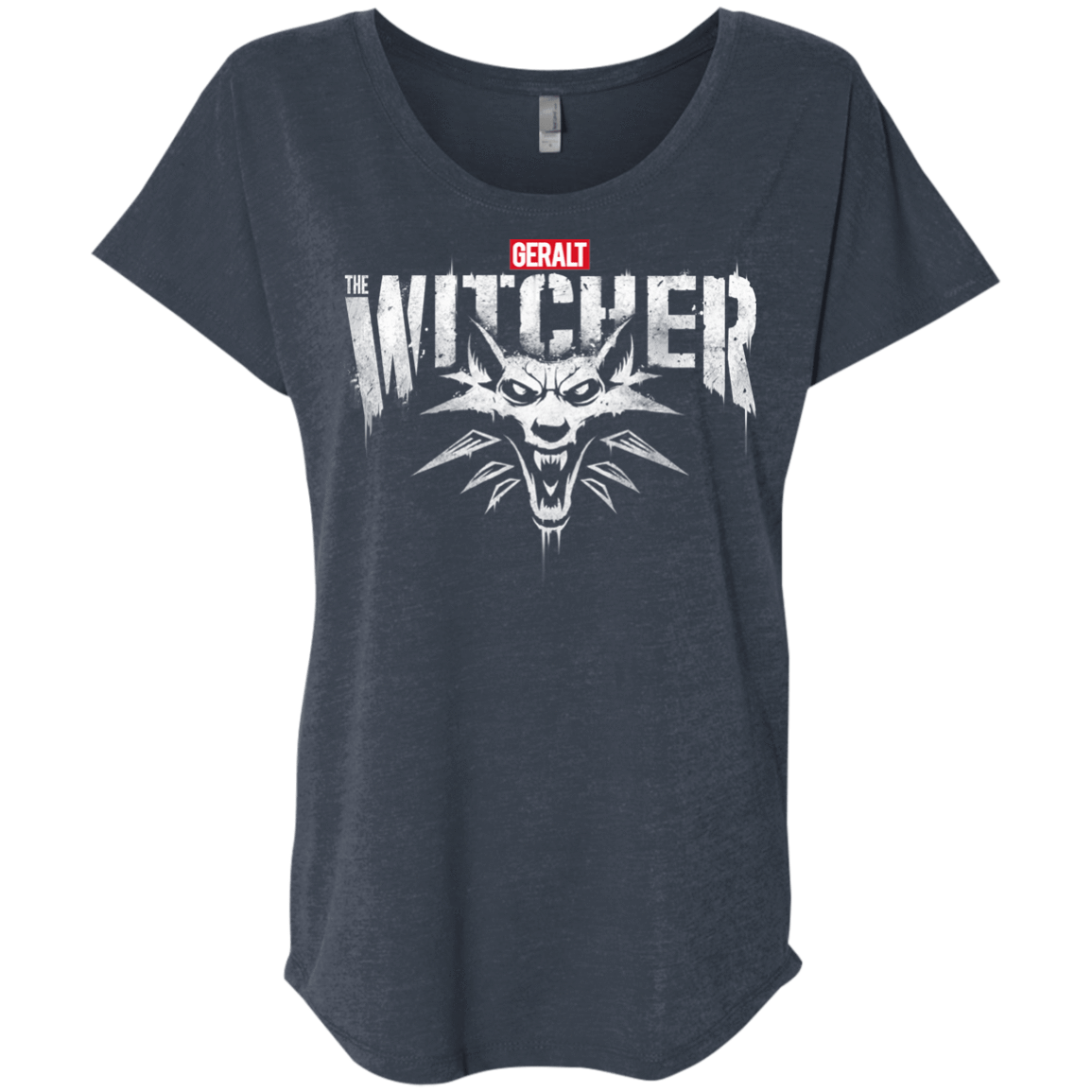 T-Shirts Vintage Navy / X-Small Magic Wolf Triblend Dolman Sleeve