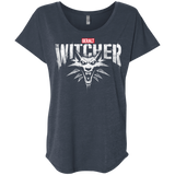 T-Shirts Vintage Navy / X-Small Magic Wolf Triblend Dolman Sleeve