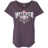 T-Shirts Vintage Purple / X-Small Magic Wolf Triblend Dolman Sleeve