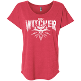 T-Shirts Vintage Red / X-Small Magic Wolf Triblend Dolman Sleeve