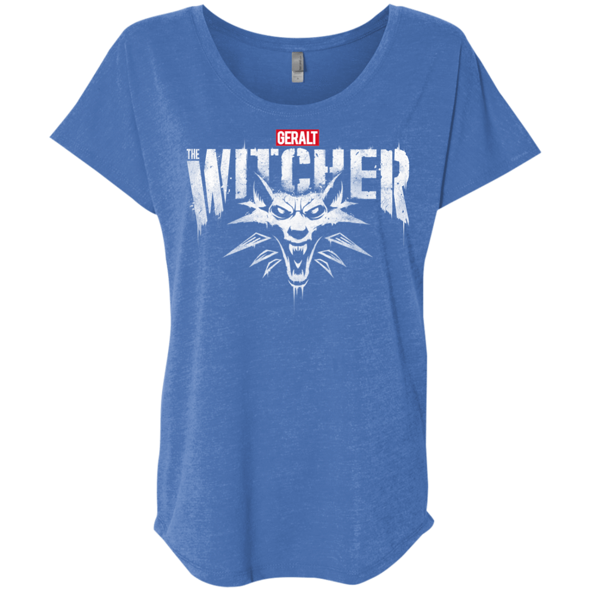 T-Shirts Vintage Royal / X-Small Magic Wolf Triblend Dolman Sleeve