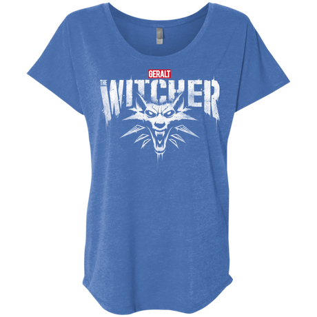 T-Shirts Vintage Royal / X-Small Magic Wolf Triblend Dolman Sleeve