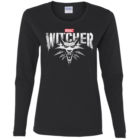 T-Shirts Black / S Magic Wolf Women's Long Sleeve T-Shirt