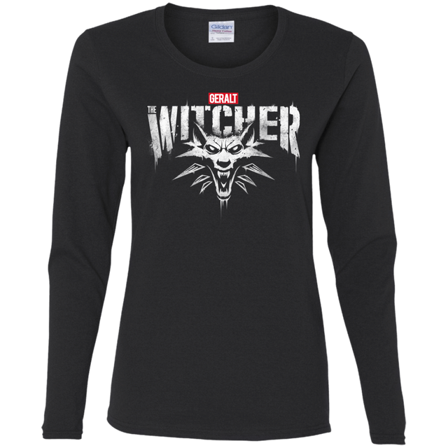 T-Shirts Black / S Magic Wolf Women's Long Sleeve T-Shirt