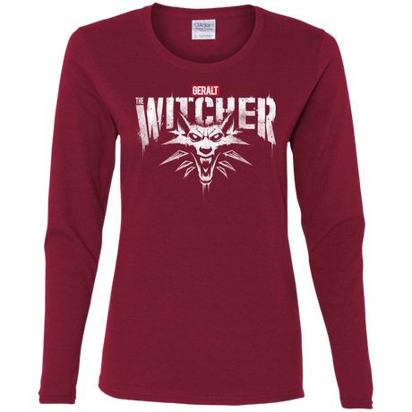 T-Shirts Cardinal / S Magic Wolf Women's Long Sleeve T-Shirt
