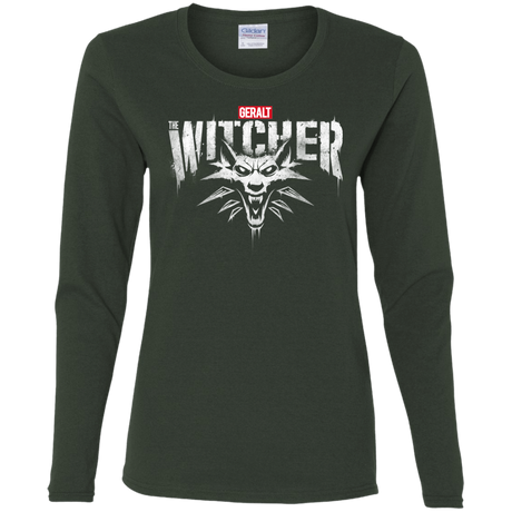 T-Shirts Forest / S Magic Wolf Women's Long Sleeve T-Shirt