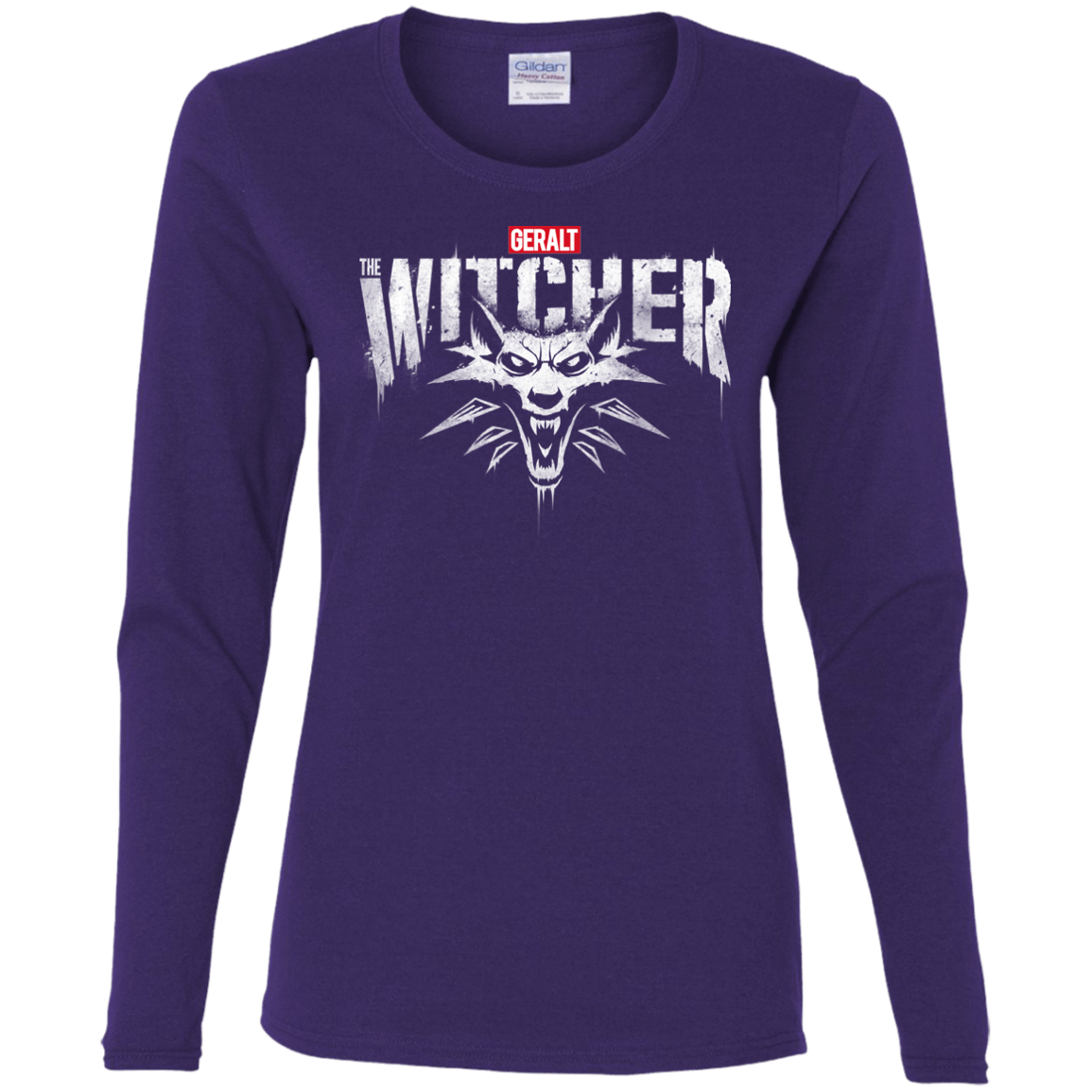 T-Shirts Purple / S Magic Wolf Women's Long Sleeve T-Shirt