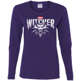 T-Shirts Purple / S Magic Wolf Women's Long Sleeve T-Shirt