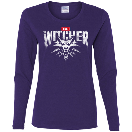 T-Shirts Purple / S Magic Wolf Women's Long Sleeve T-Shirt