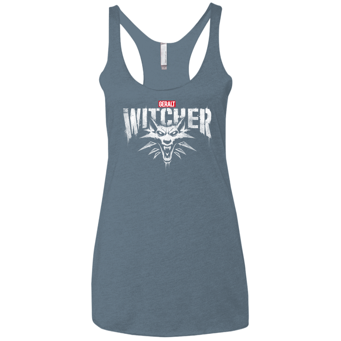 T-Shirts Indigo / X-Small Magic Wolf Women's Triblend Racerback Tank