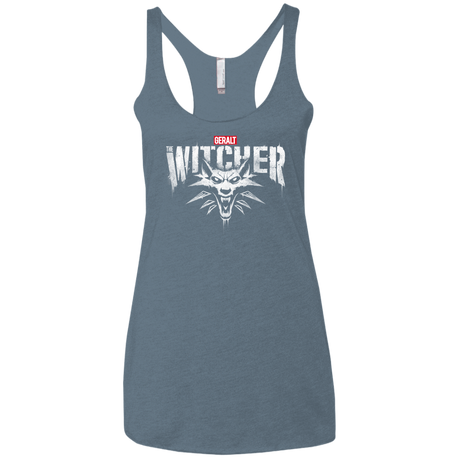 T-Shirts Indigo / X-Small Magic Wolf Women's Triblend Racerback Tank