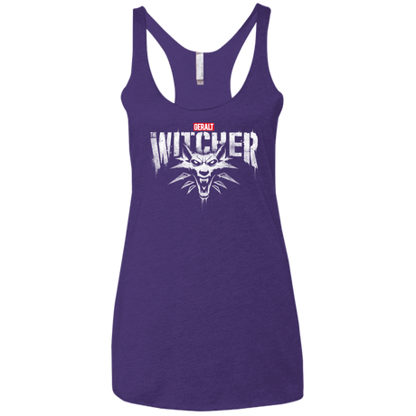 T-Shirts Purple Rush / X-Small Magic Wolf Women's Triblend Racerback Tank