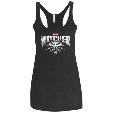 T-Shirts Vintage Black / X-Small Magic Wolf Women's Triblend Racerback Tank