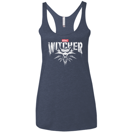 T-Shirts Vintage Navy / X-Small Magic Wolf Women's Triblend Racerback Tank