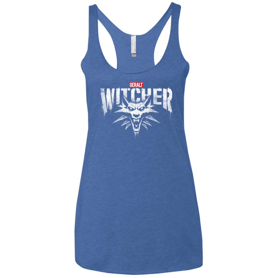 T-Shirts Vintage Royal / X-Small Magic Wolf Women's Triblend Racerback Tank