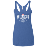 T-Shirts Vintage Royal / X-Small Magic Wolf Women's Triblend Racerback Tank