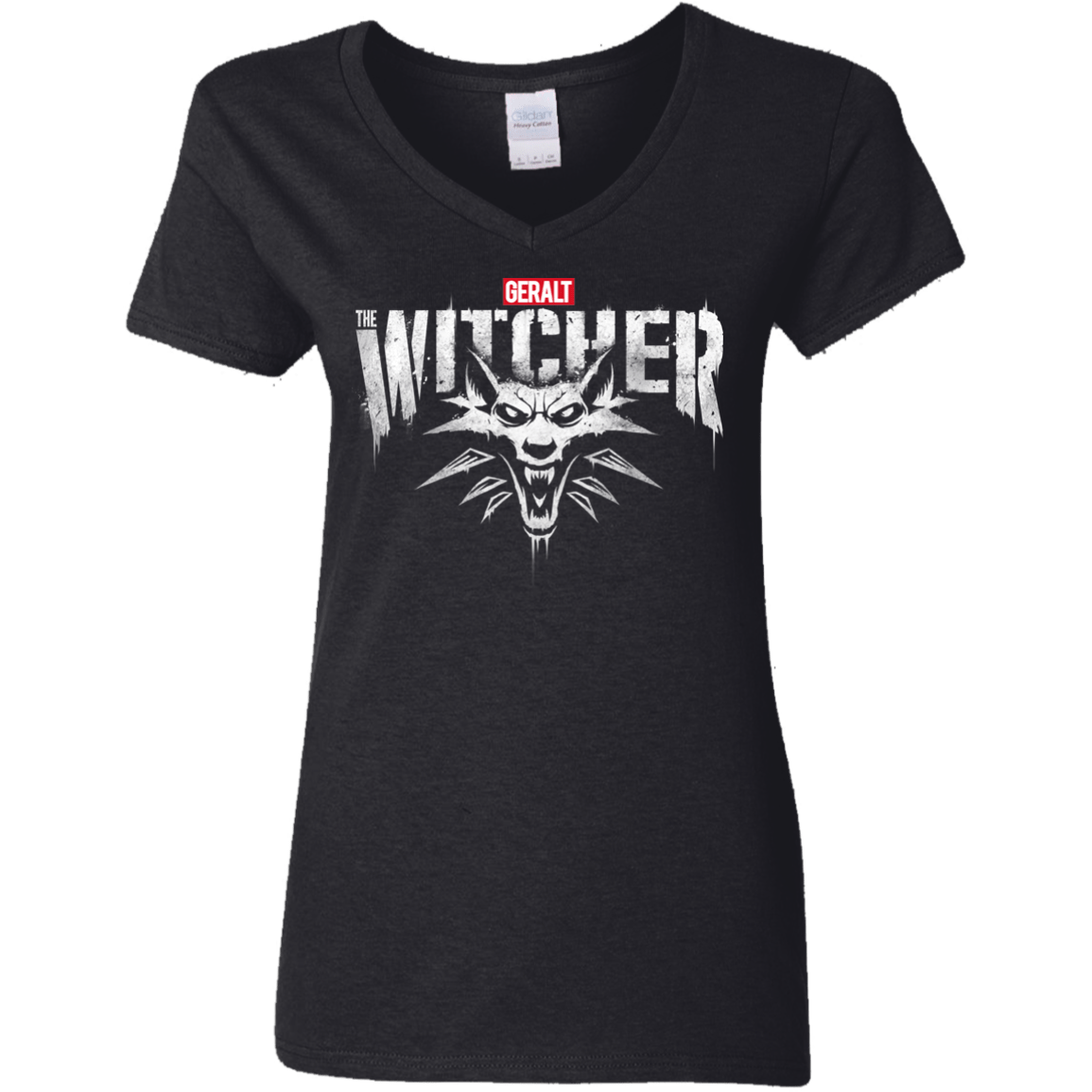 T-Shirts Black / S Magic Wolf Women's V-Neck T-Shirt