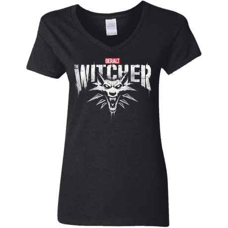 T-Shirts Black / S Magic Wolf Women's V-Neck T-Shirt