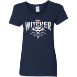 T-Shirts Navy / S Magic Wolf Women's V-Neck T-Shirt