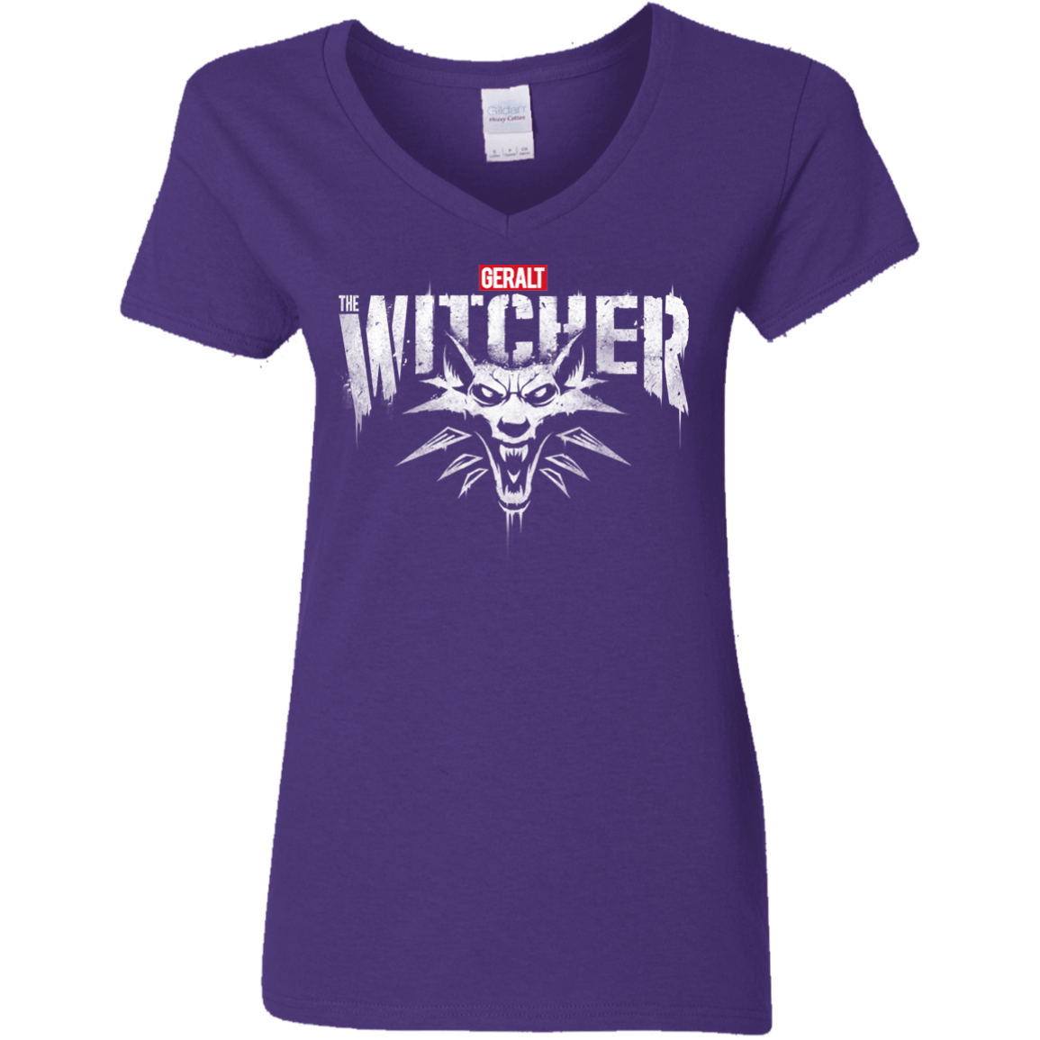 T-Shirts Purple / S Magic Wolf Women's V-Neck T-Shirt