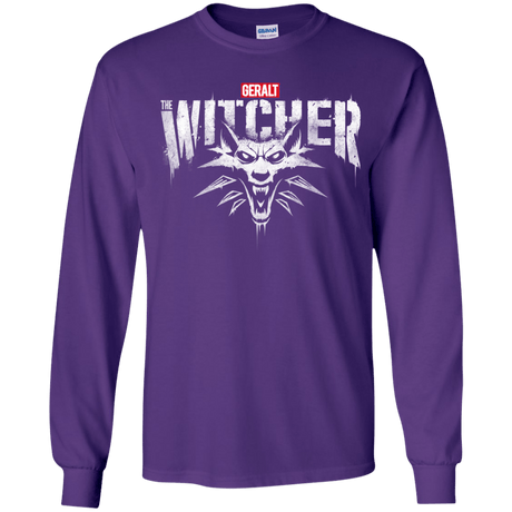 T-Shirts Purple / YS Magic Wolf Youth Long Sleeve T-Shirt