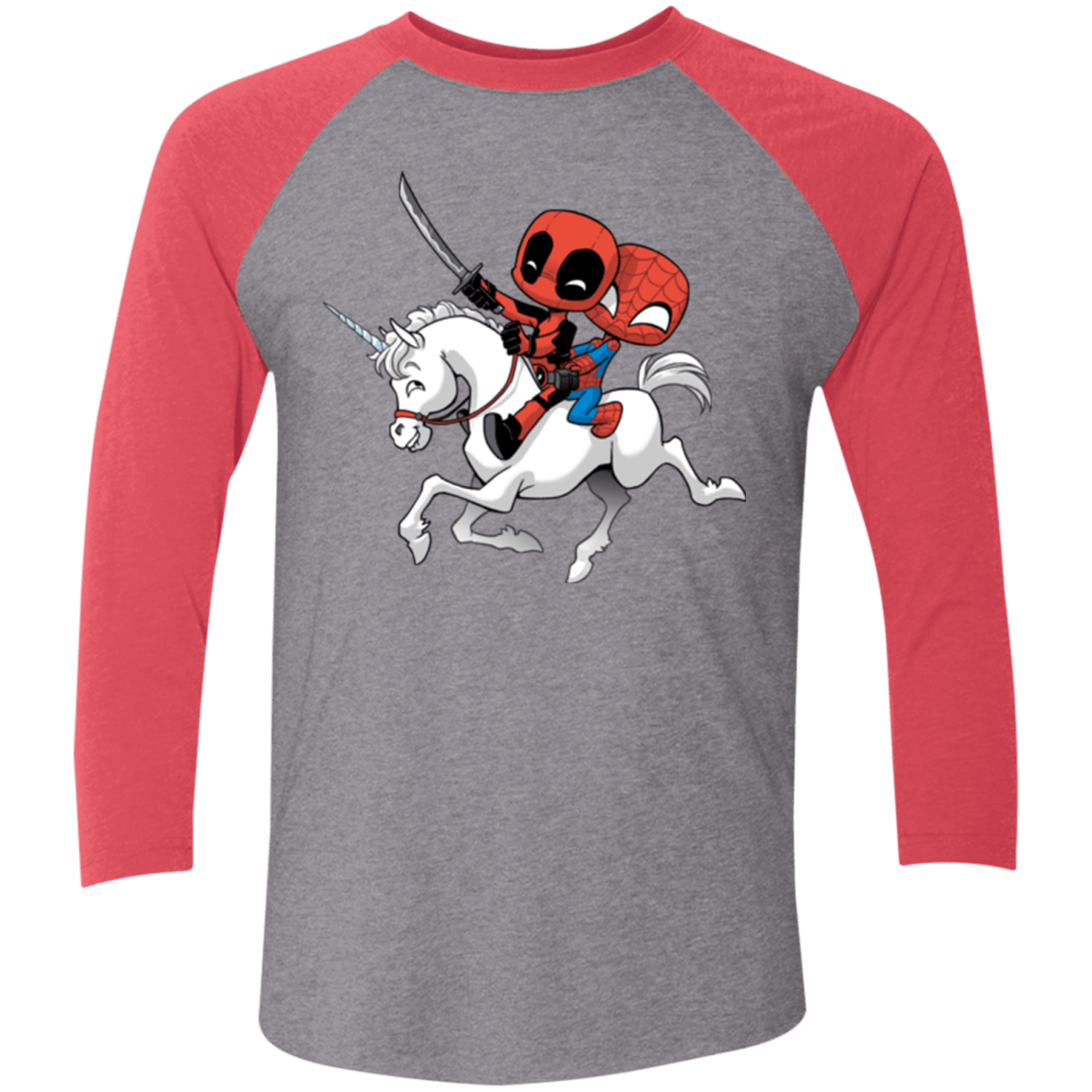 T-Shirts Premium Heather/ Vintage Red / X-Small Magical Friends Men's Triblend 3/4 Sleeve
