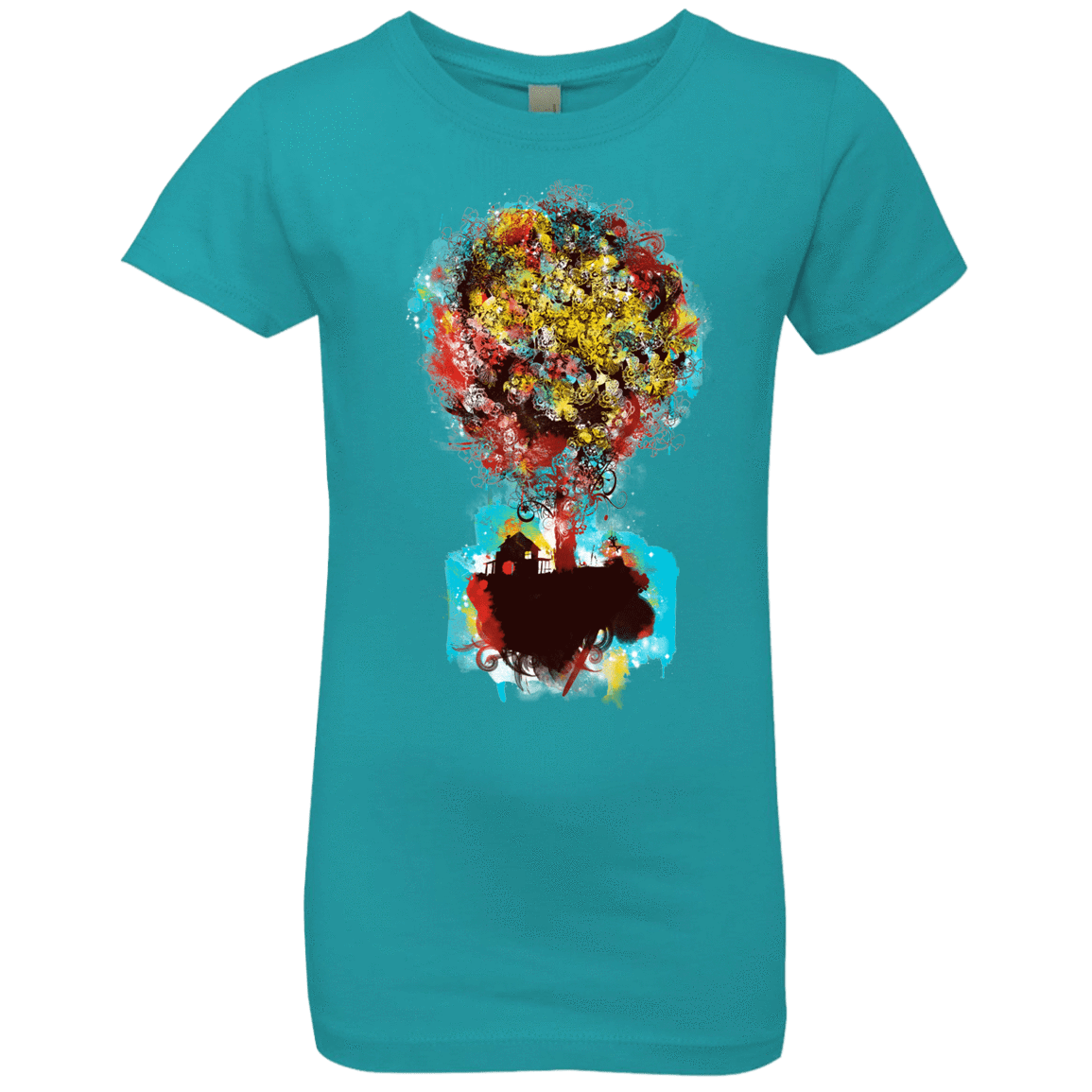 T-Shirts Tahiti Blue / YXS Magical Tree Girls Premium T-Shirt