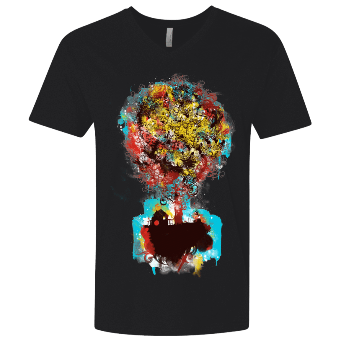 T-Shirts Black / X-Small Magical Tree Men's Premium V-Neck