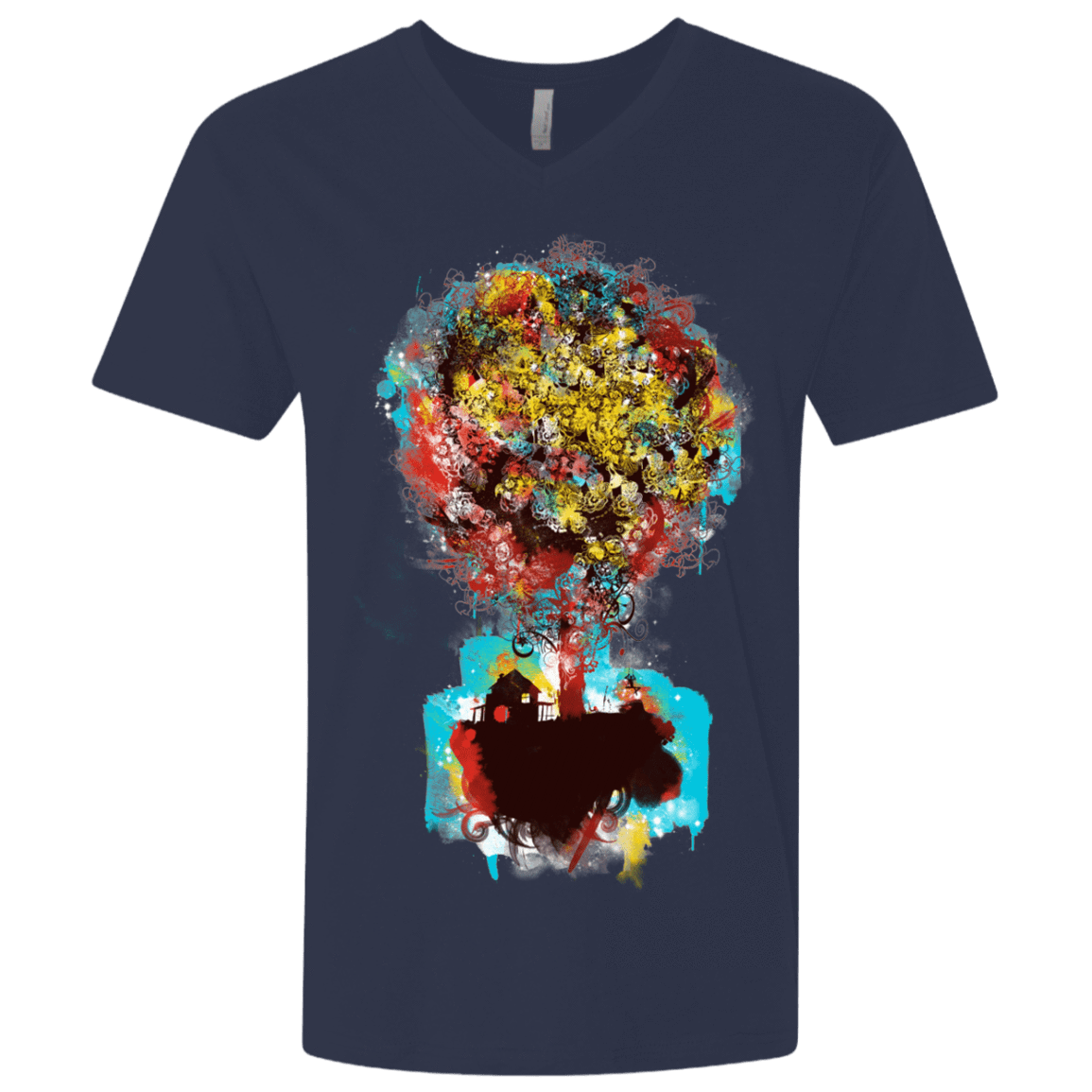T-Shirts Midnight Navy / X-Small Magical Tree Men's Premium V-Neck