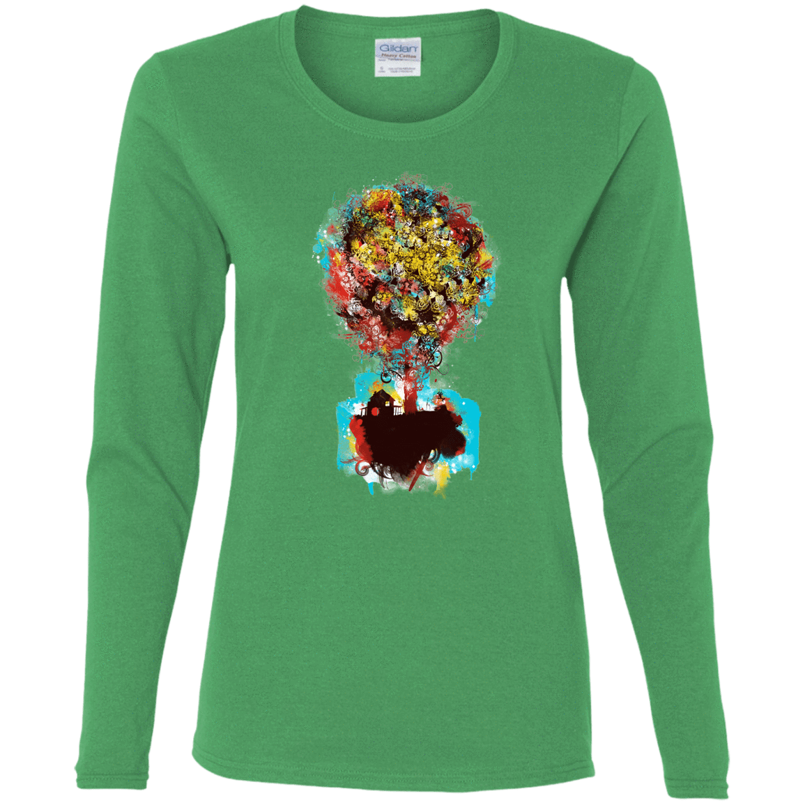 T-Shirts Irish Green / S Magical Tree Women's Long Sleeve T-Shirt
