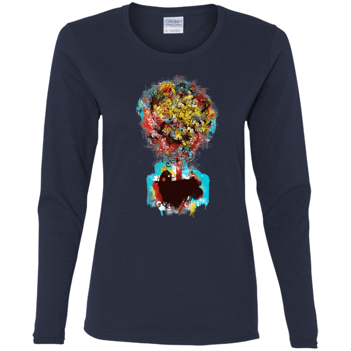 T-Shirts Navy / S Magical Tree Women's Long Sleeve T-Shirt