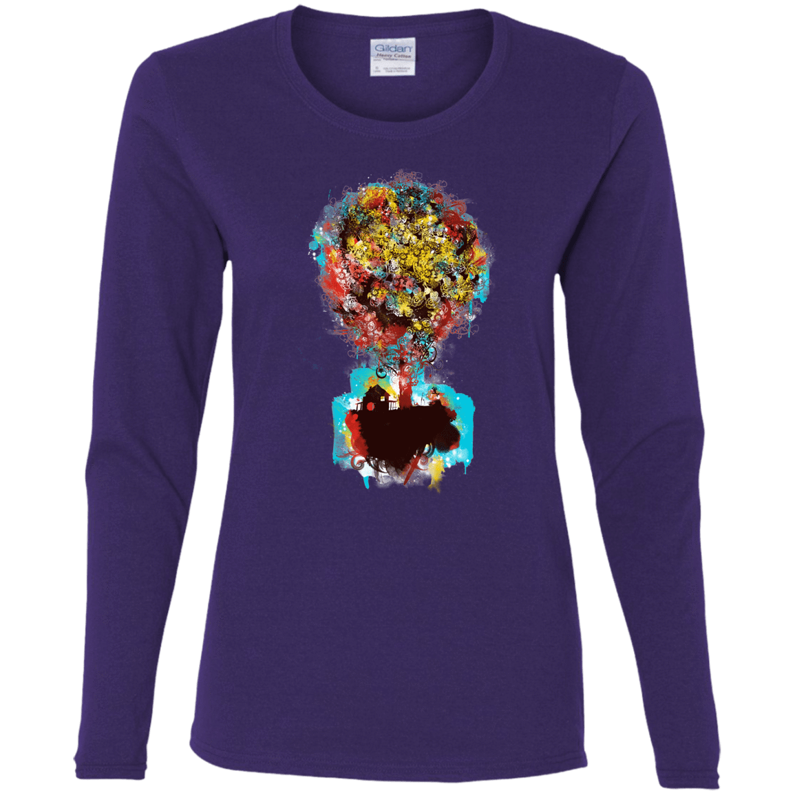 T-Shirts Purple / S Magical Tree Women's Long Sleeve T-Shirt
