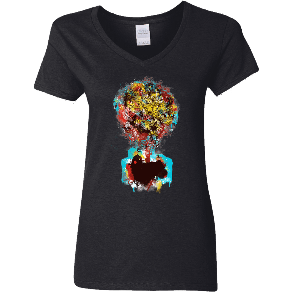 T-Shirts Black / S Magical Tree Women's V-Neck T-Shirt