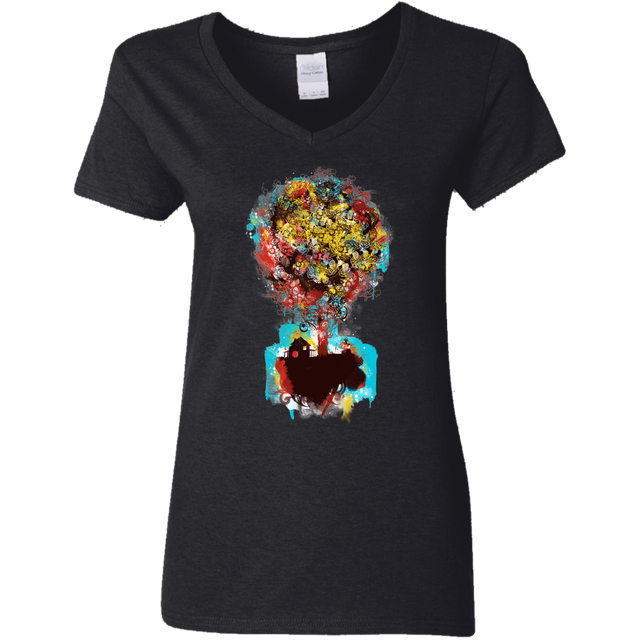 T-Shirts Black / S Magical Tree Women's V-Neck T-Shirt