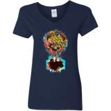 T-Shirts Navy / S Magical Tree Women's V-Neck T-Shirt