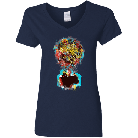 T-Shirts Navy / S Magical Tree Women's V-Neck T-Shirt