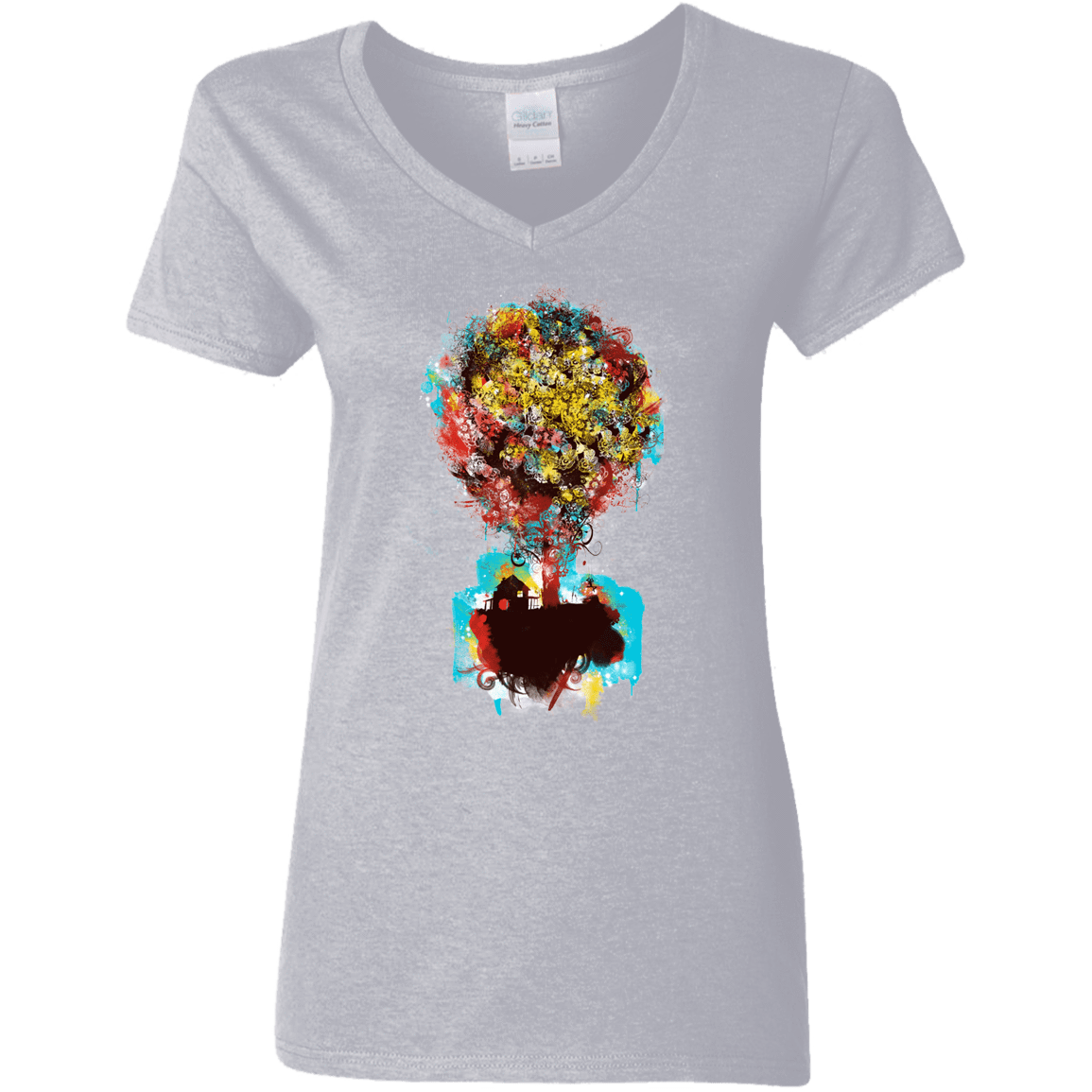 T-Shirts Sport Grey / S Magical Tree Women's V-Neck T-Shirt