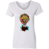 T-Shirts White / S Magical Tree Women's V-Neck T-Shirt