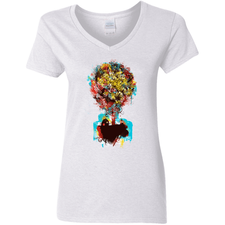 T-Shirts White / S Magical Tree Women's V-Neck T-Shirt