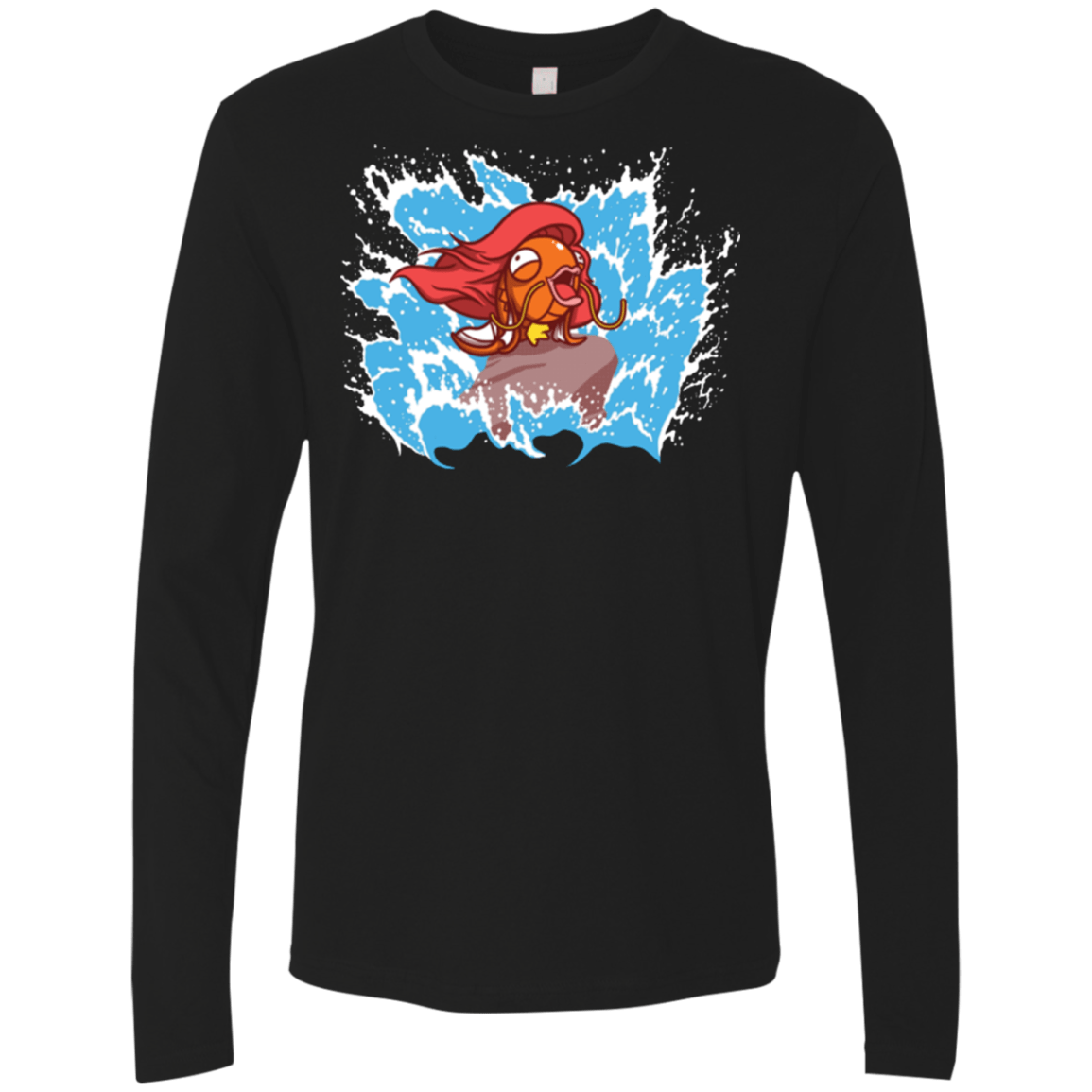 T-Shirts Black / Small Magikarp Men's Premium Long Sleeve