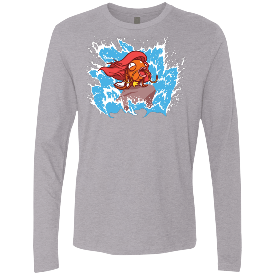 T-Shirts Heather Grey / Small Magikarp Men's Premium Long Sleeve