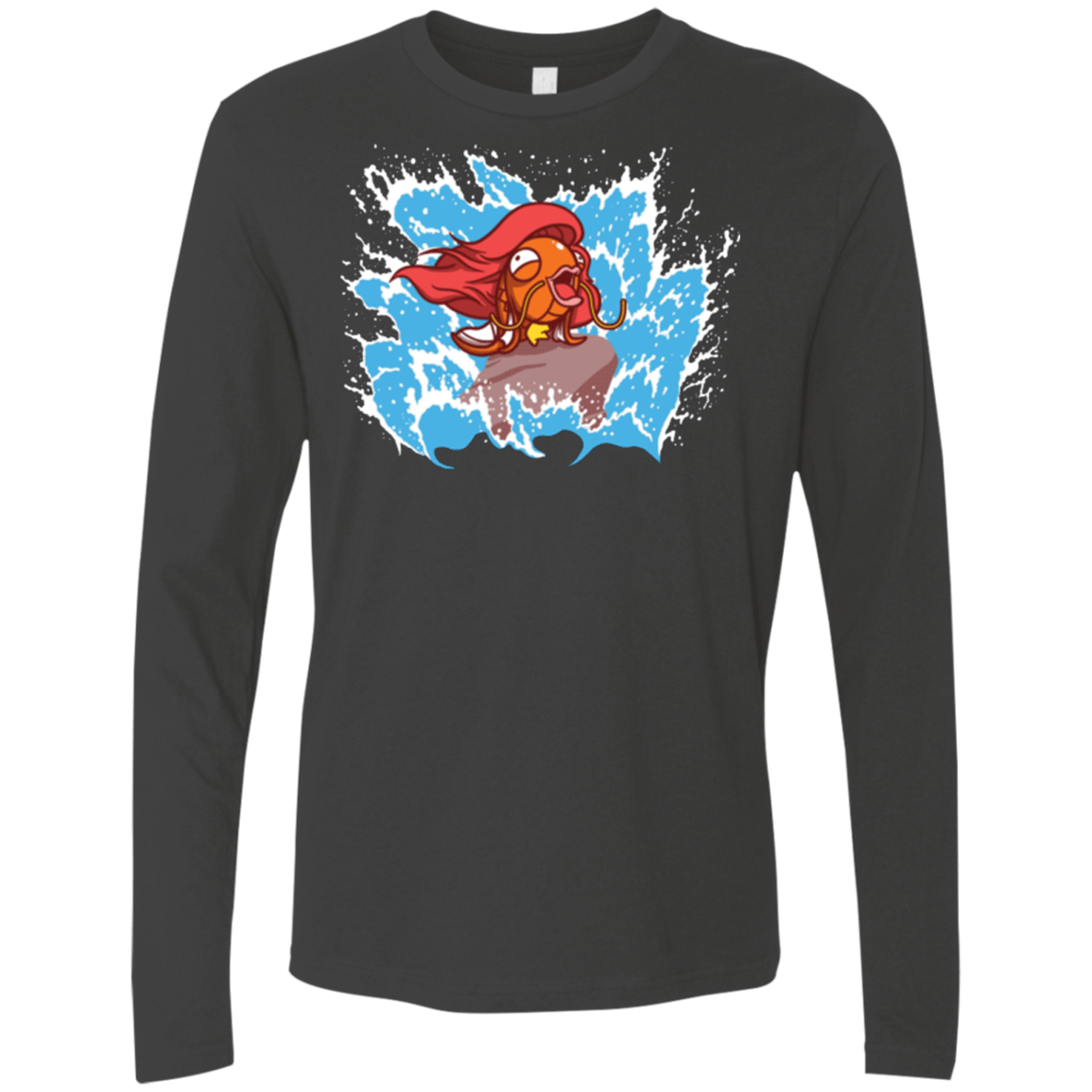 T-Shirts Heavy Metal / Small Magikarp Men's Premium Long Sleeve