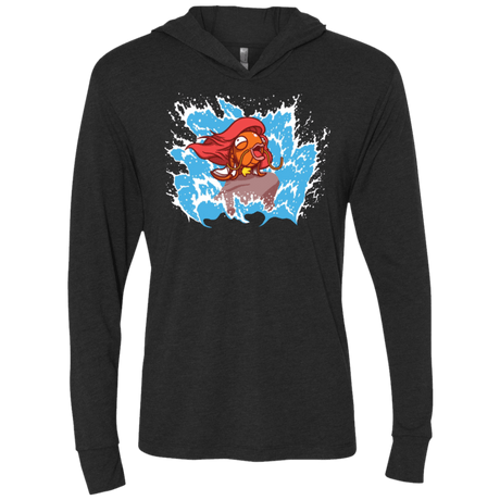 T-Shirts Vintage Black / X-Small Magikarp Triblend Long Sleeve Hoodie Tee