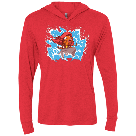 T-Shirts Vintage Red / X-Small Magikarp Triblend Long Sleeve Hoodie Tee