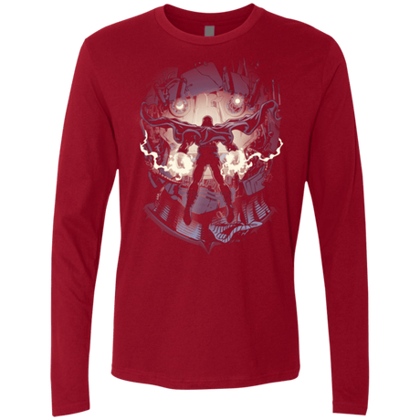 T-Shirts Cardinal / Small Magnetic Confrontation Men's Premium Long Sleeve