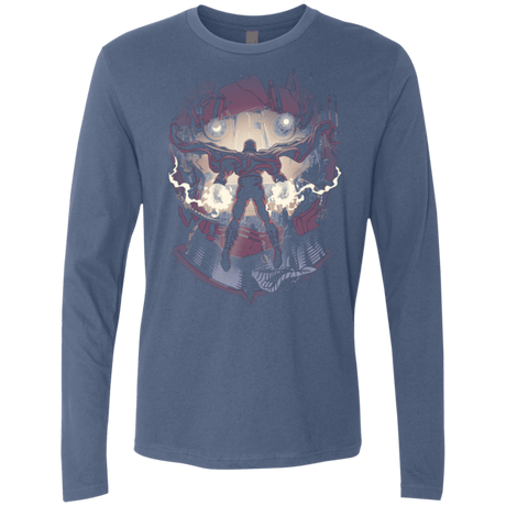 T-Shirts Indigo / Small Magnetic Confrontation Men's Premium Long Sleeve