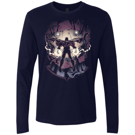 T-Shirts Midnight Navy / Small Magnetic Confrontation Men's Premium Long Sleeve