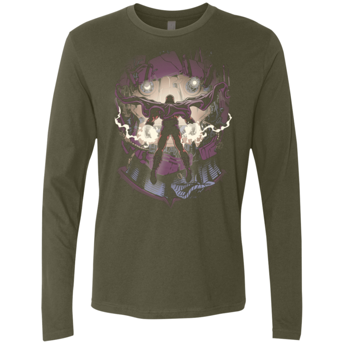 T-Shirts Military Green / Small Magnetic Confrontation Men's Premium Long Sleeve